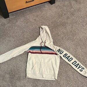 Empyre Cream Hoodie with Multicolor Stripes